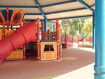 the sensory playground at Fairmount Park